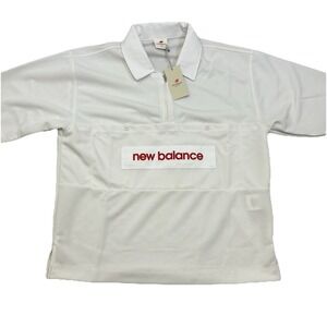 New Balance Made in USA - Mesh Polo - Sea Salt Cream - Men's Sz Med - MT51540